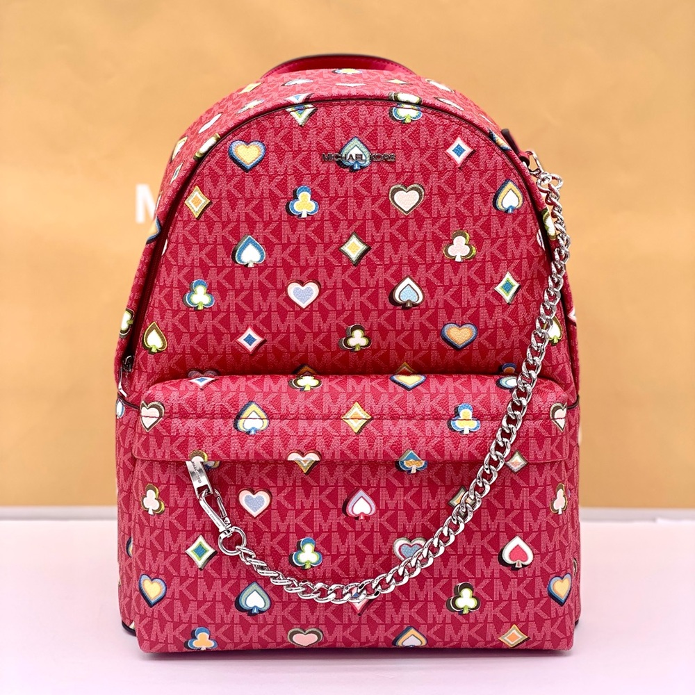 Michael Kors Slater Medium Printed Signature Logo Backpack